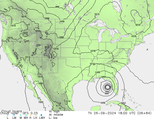 Cloud layer GFS 0.25 jeu 26.09.2024 18 UTC