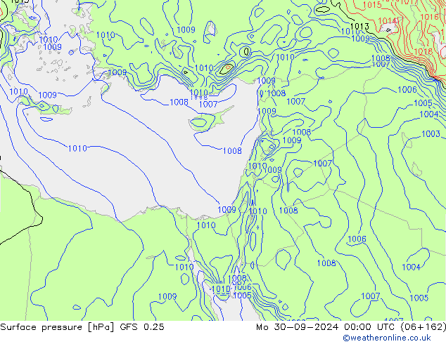 GFS 0.25: Seg 30.09.2024 00 UTC