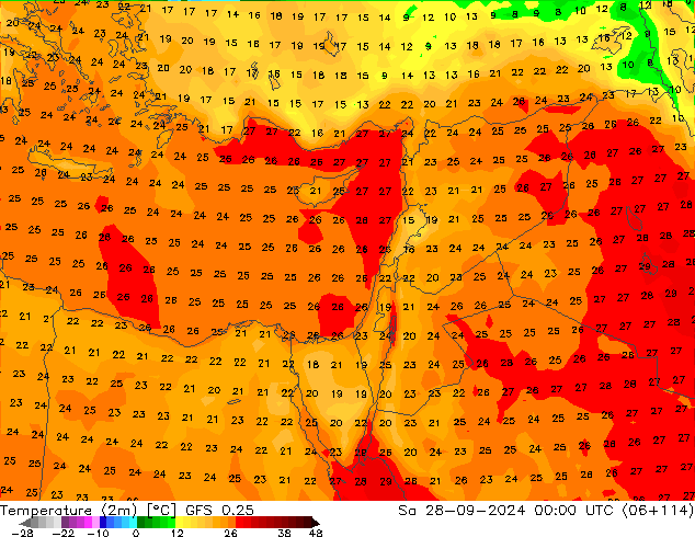 GFS 0.25: za 28.09.2024 00 UTC