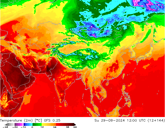 GFS 0.25: Вс 29.09.2024 12 UTC