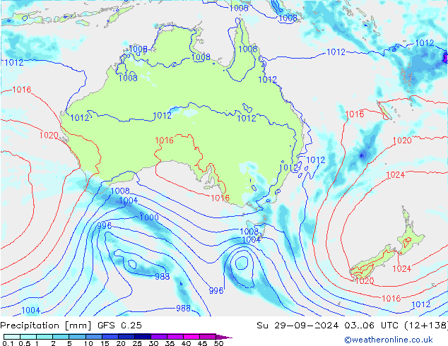 GFS 0.25: Su 29.09.2024 06 UTC