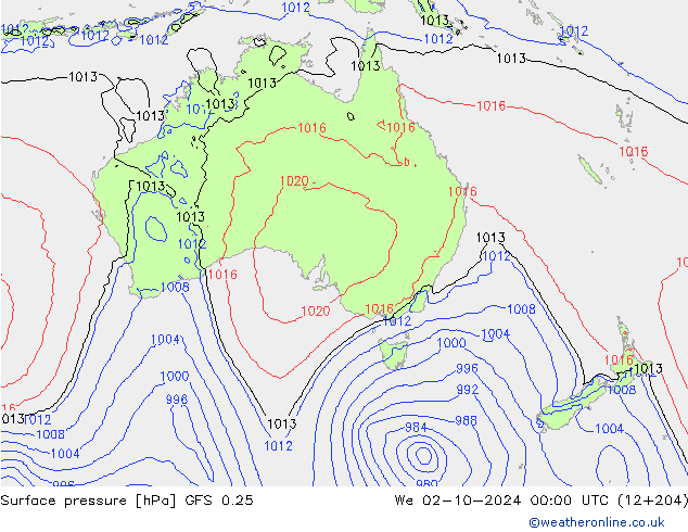 GFS 0.25: St 02.10.2024 00 UTC