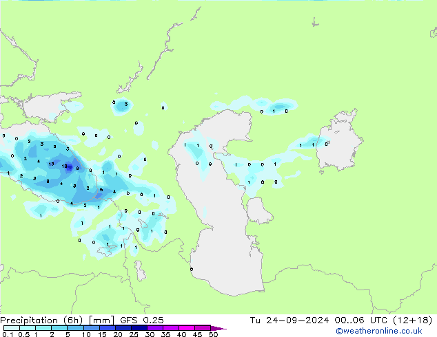 Z500/Rain (+SLP)/Z850 GFS 0.25 mar 24.09.2024 06 UTC