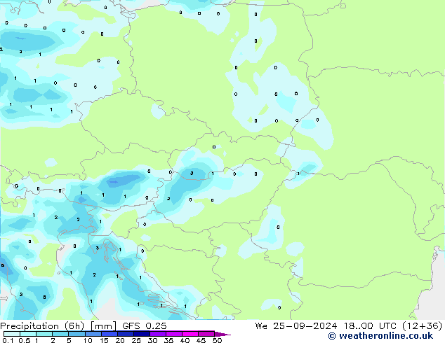 Z500/Rain (+SLP)/Z850 GFS 0.25 We 25.09.2024 00 UTC