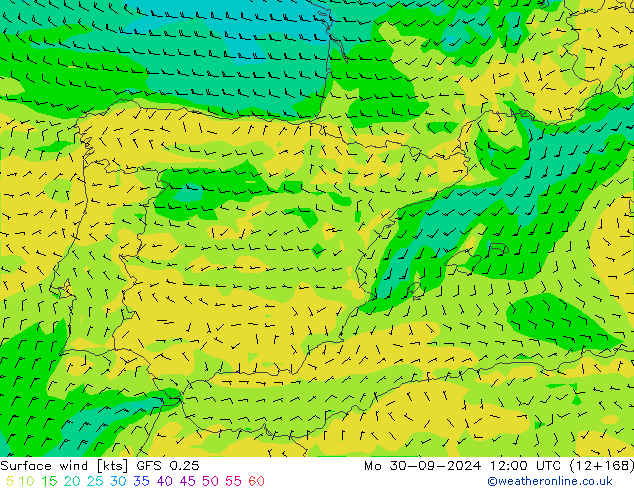  10 m GFS 0.25  30.09.2024 12 UTC