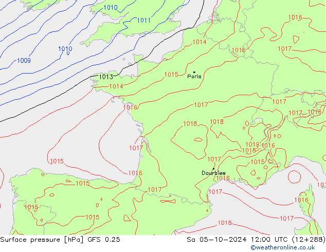 GFS 0.25:  05.10.2024 12 UTC