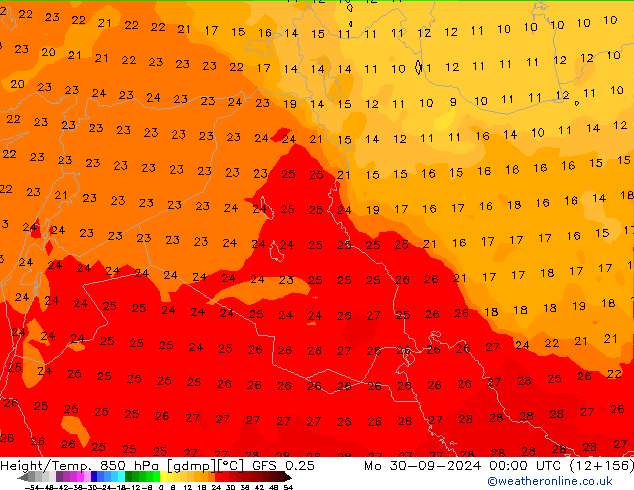 Z500/Rain (+SLP)/Z850 GFS 0.25 Seg 30.09.2024 00 UTC