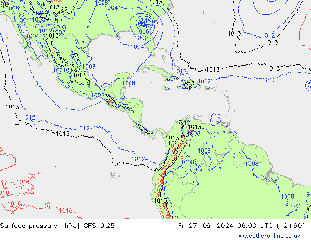 GFS 0.25: Fr 27.09.2024 06 UTC