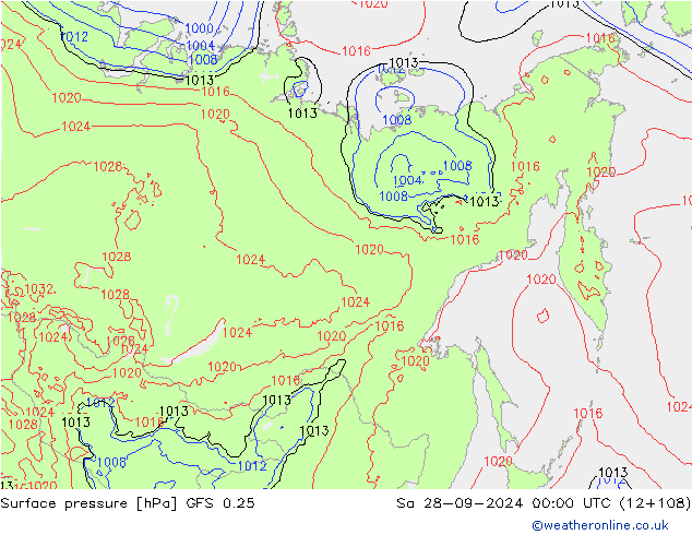 GFS 0.25: сб 28.09.2024 00 UTC