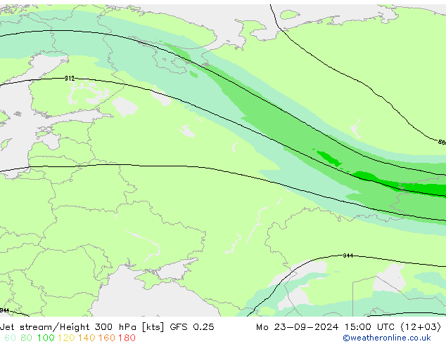 Straalstroom GFS 0.25 ma 23.09.2024 15 UTC