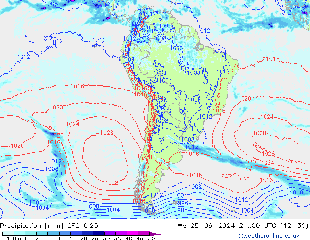 GFS 0.25:  25.09.2024 00 UTC