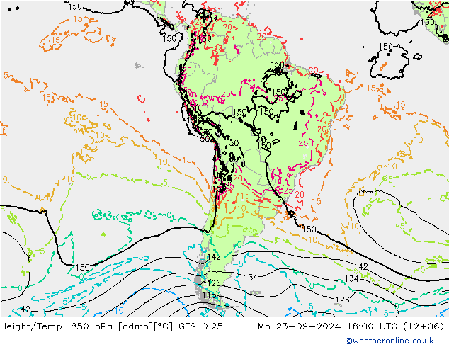 GFS 0.25: lun 23.09.2024 18 UTC