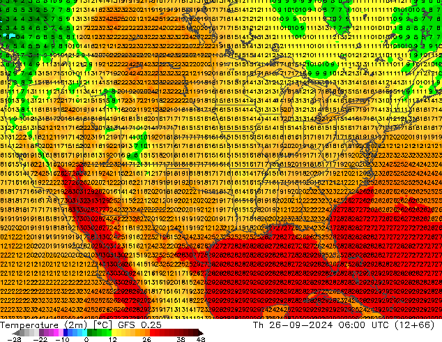 GFS 0.25: Per 26.09.2024 06 UTC