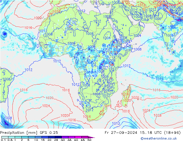 GFS 0.25: ven 27.09.2024 18 UTC