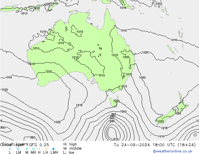 Cloud layer GFS 0.25 mar 24.09.2024 18 UTC