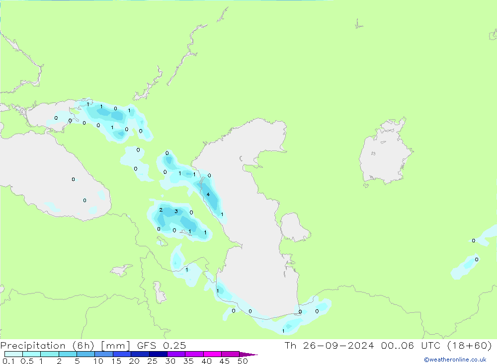 Z500/Rain (+SLP)/Z850 GFS 0.25 Qui 26.09.2024 06 UTC