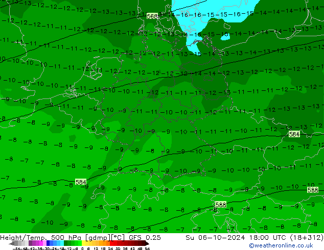 GFS 0.25: Su 06.10.2024 18 UTC