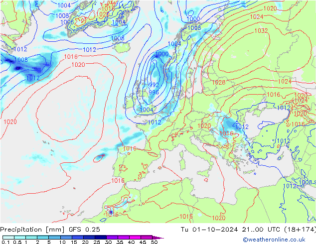  GFS 0.25  01.10.2024 00 UTC