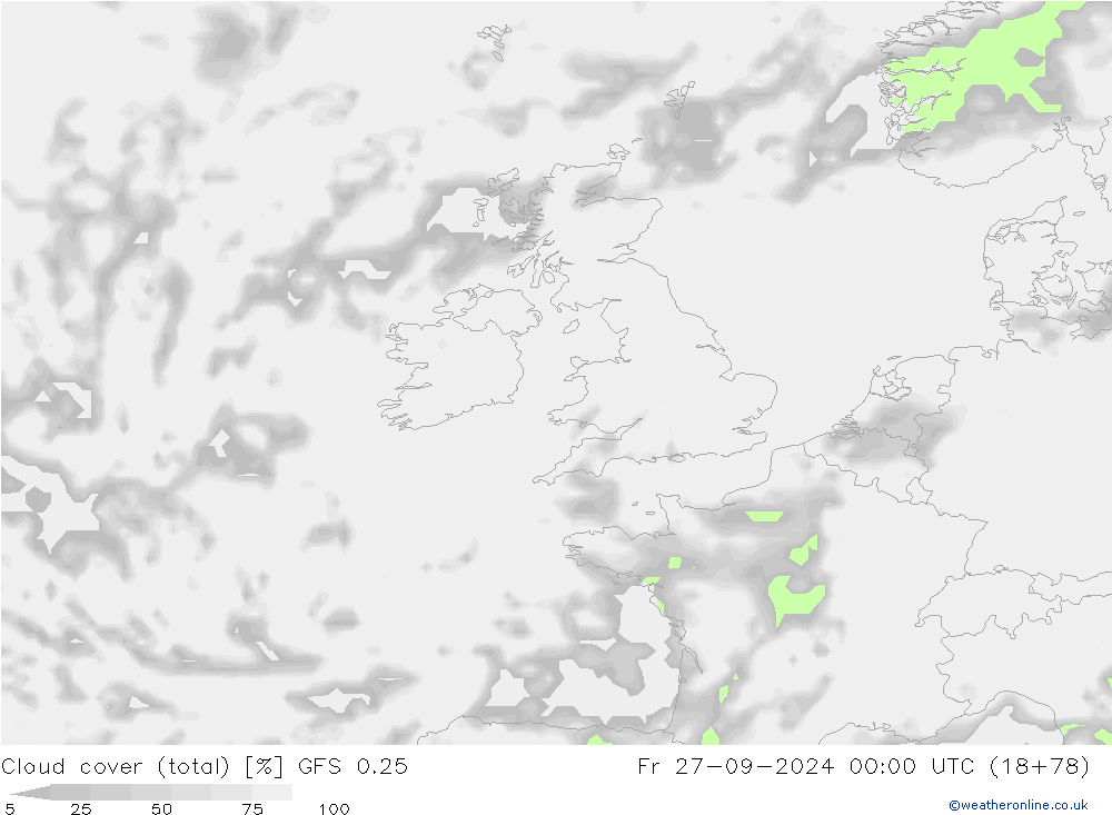 облака (сумма) GFS 0.25 пт 27.09.2024 00 UTC