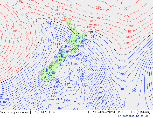 GFS 0.25: do 26.09.2024 12 UTC