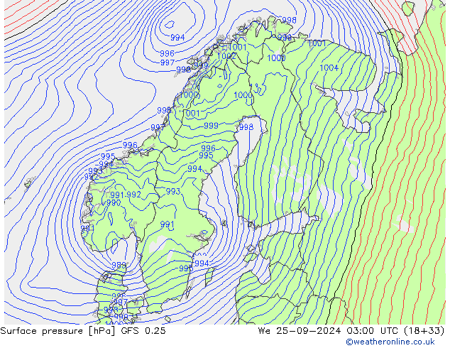      GFS 0.25  25.09.2024 03 UTC