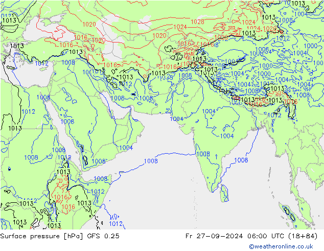 GFS 0.25: Fr 27.09.2024 06 UTC