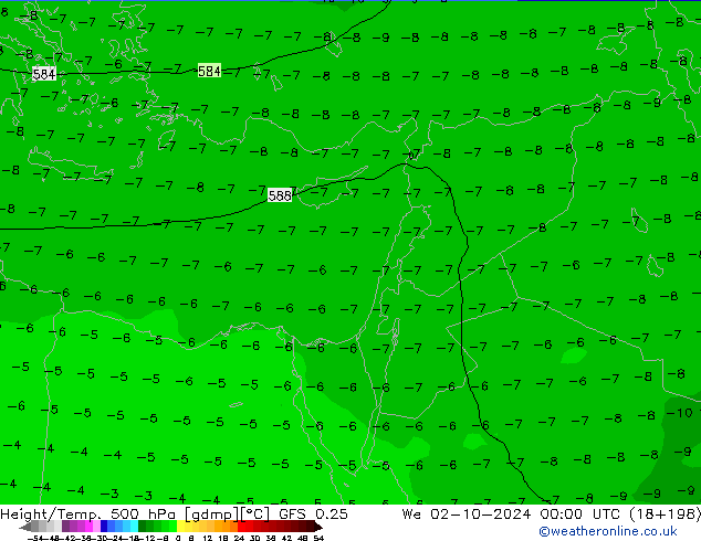 Z500/Regen(+SLP)/Z850 GFS 0.25 wo 02.10.2024 00 UTC