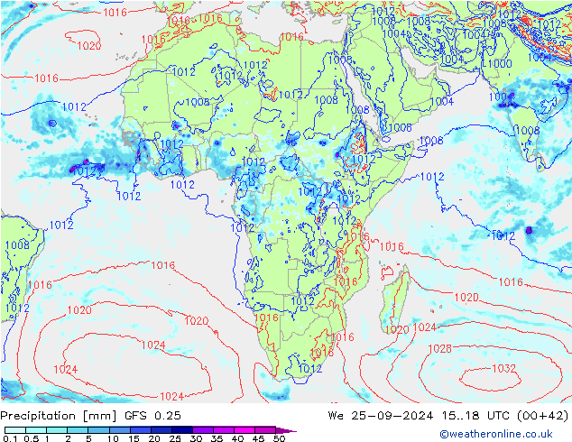 GFS 0.25: śro. 25.09.2024 18 UTC