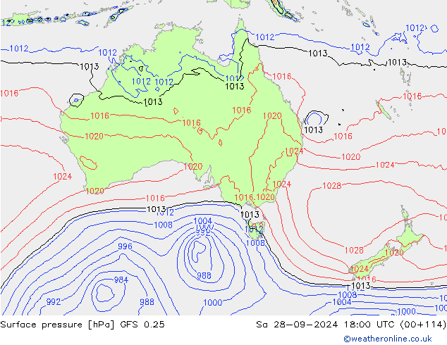 GFS 0.25: Sa 28.09.2024 18 UTC