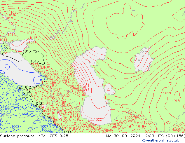 GFS 0.25: Mo 30.09.2024 12 UTC