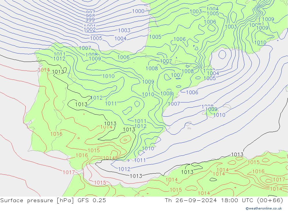      GFS 0.25  26.09.2024 18 UTC