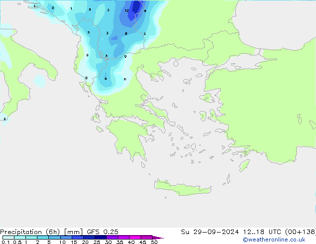 Z500/Rain (+SLP)/Z850 GFS 0.25 Su 29.09.2024 18 UTC