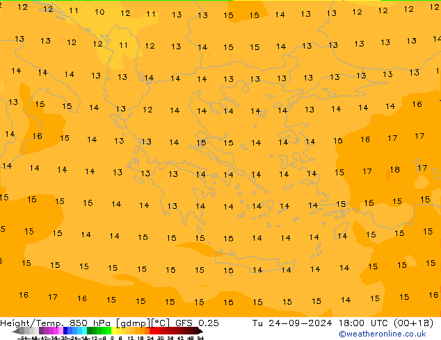 Z500/Rain (+SLP)/Z850 GFS 0.25 mar 24.09.2024 18 UTC