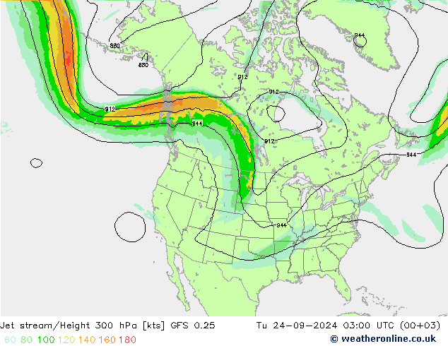 Courant-jet GFS 0.25 mar 24.09.2024 03 UTC