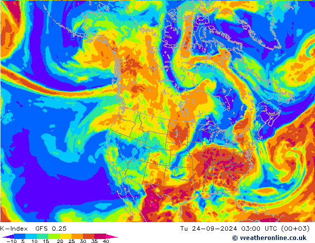 K-Index GFS 0.25 di 24.09.2024 03 UTC