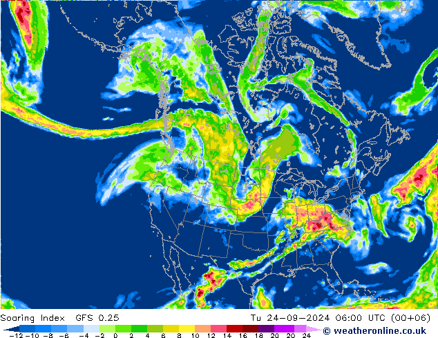 Soaring Index GFS 0.25 Ter 24.09.2024 06 UTC