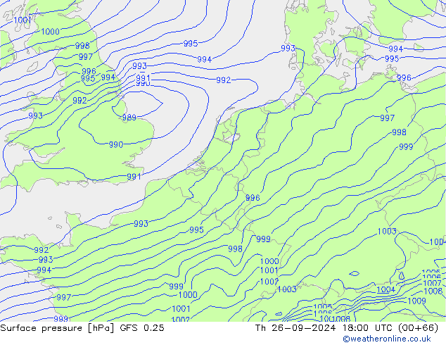 GFS 0.25: Qui 26.09.2024 18 UTC