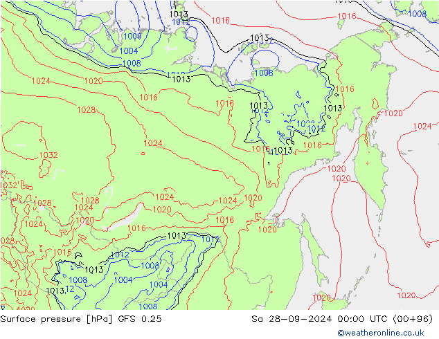 GFS 0.25: za 28.09.2024 00 UTC