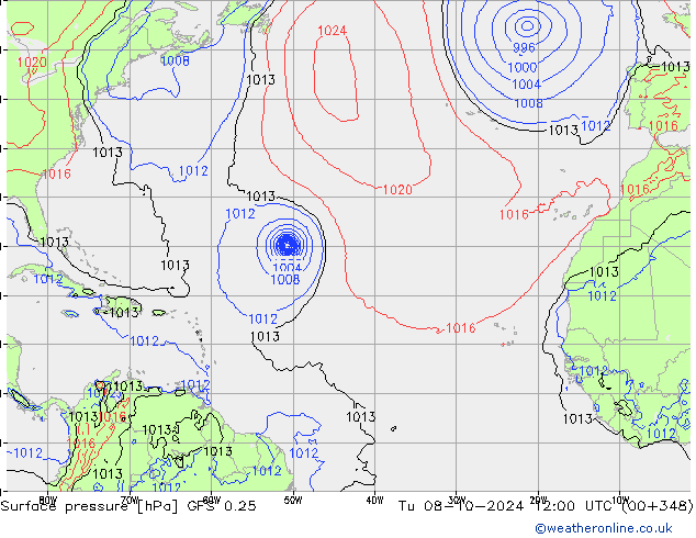 GFS 0.25: mar 08.10.2024 12 UTC