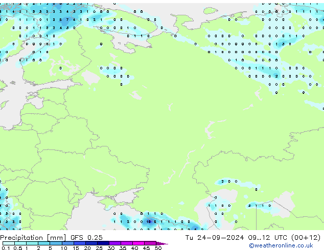 GFS 0.25: mar 24.09.2024 12 UTC