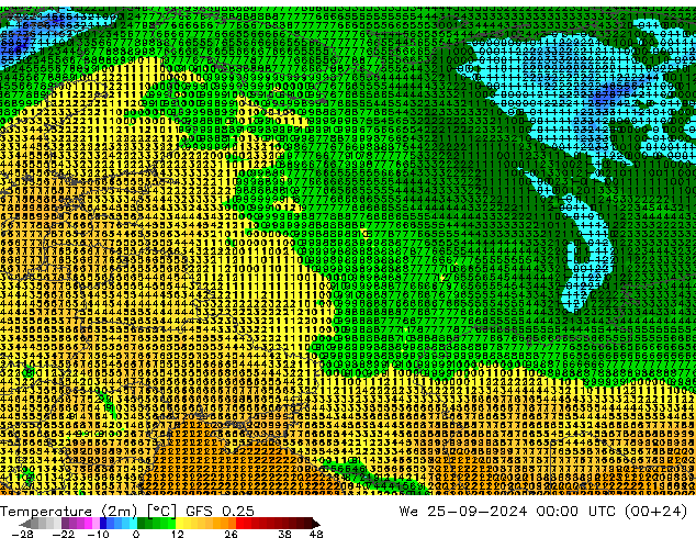 GFS 0.25: We 25.09.2024 00 UTC