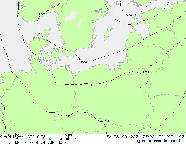 Cloud layer GFS 0.25 sab 28.09.2024 06 UTC