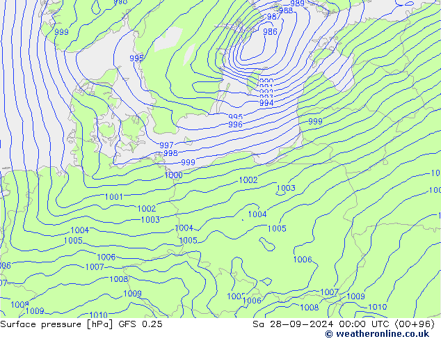 GFS 0.25:  28.09.2024 00 UTC