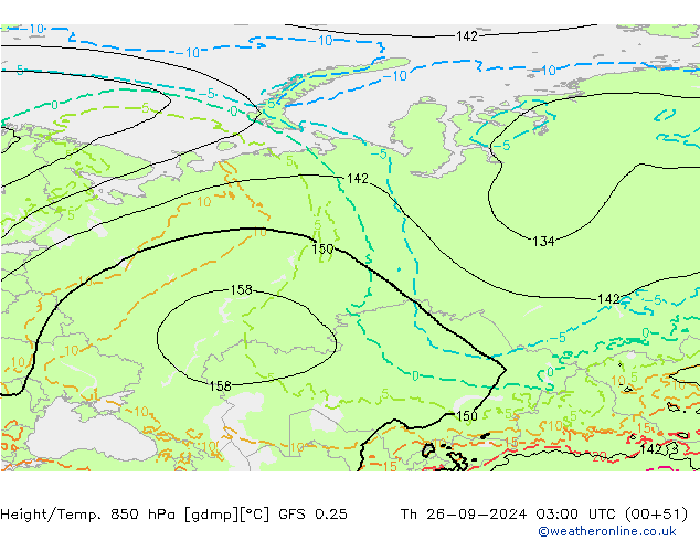 Z500/Regen(+SLP)/Z850 GFS 0.25 do 26.09.2024 03 UTC