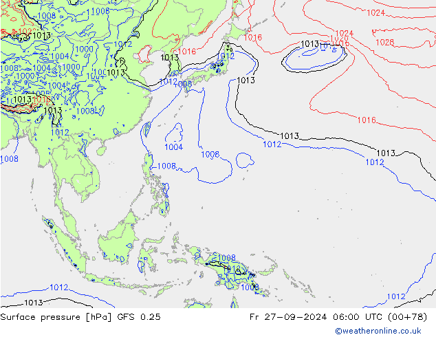 GFS 0.25: Cu 27.09.2024 06 UTC