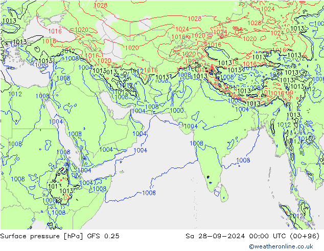 GFS 0.25: za 28.09.2024 00 UTC