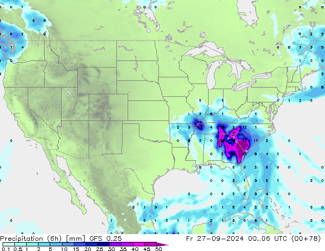 Z500/Rain (+SLP)/Z850 GFS 0.25 Fr 27.09.2024 06 UTC