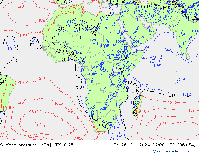 GFS 0.25: чт 26.09.2024 12 UTC