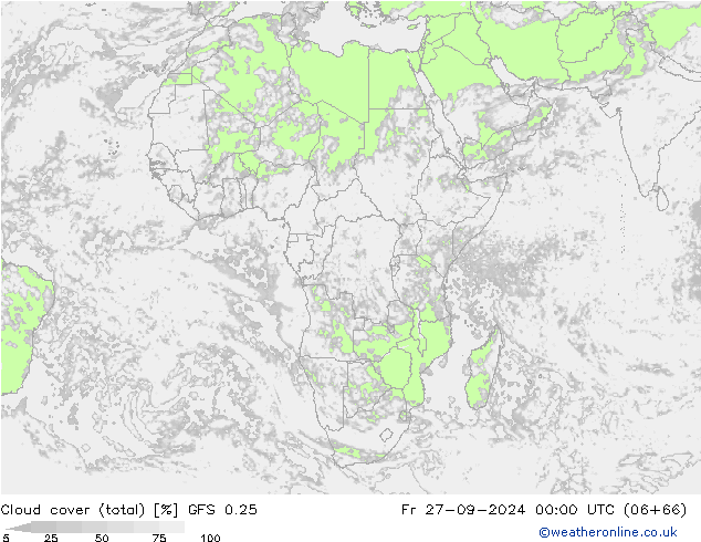 облака (сумма) GFS 0.25 пт 27.09.2024 00 UTC