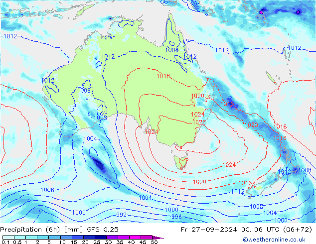 Z500/Rain (+SLP)/Z850 GFS 0.25 пт 27.09.2024 06 UTC